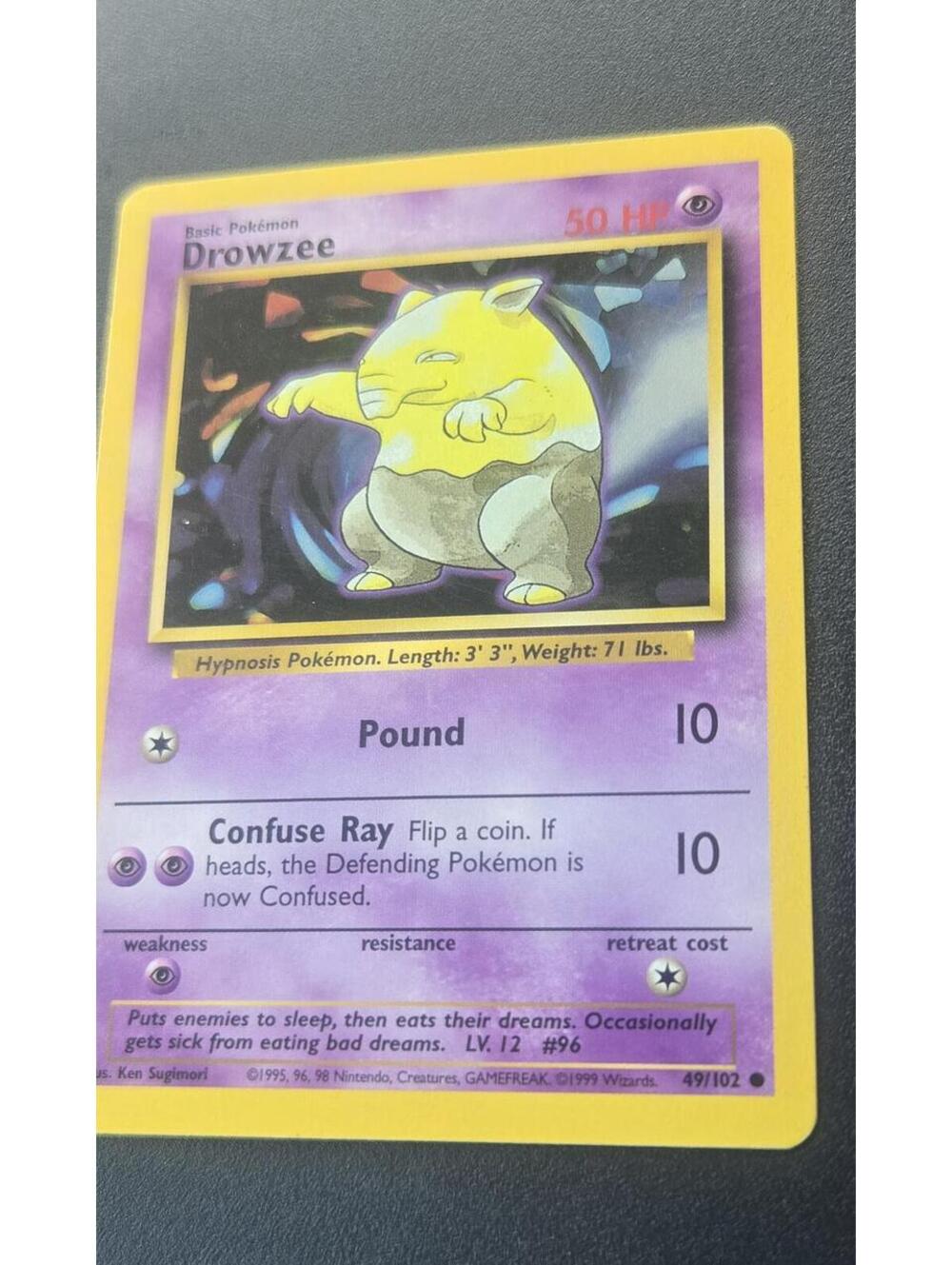 Pokemon Drowzee Basic Psychic Card 50 HP